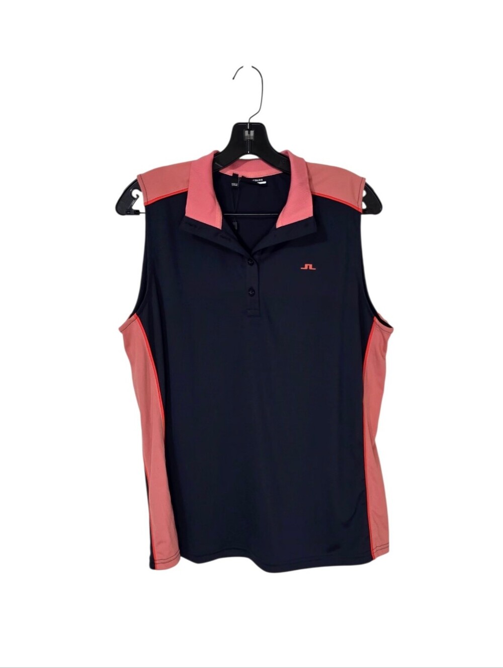 J. Lindeberg Farrow Navy Womens Sleeveless Golf Polo XL NWT